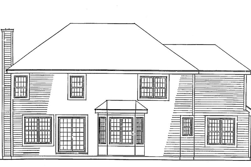 Dream House Plan - Exterior - Rear Elevation for Traditional House Plan #314-191 - 4 bed, 2.5 bath