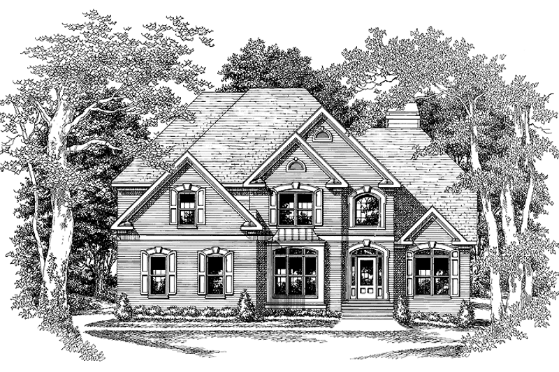 Dream House Plan - Exterior - Front Elevation 3 for Colonial House Plan #927-184 - 4 bed, 3 bath