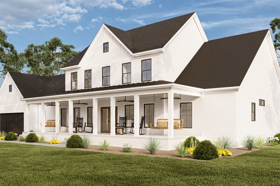 Exterior - Front Elevation 3 for Farmhouse House Plan #1089-29 - 3 bed, 2.5 bath