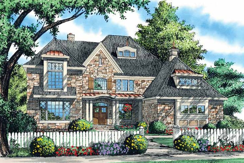Dream House Plan - European Exterior - Front Elevation Plan #929-868