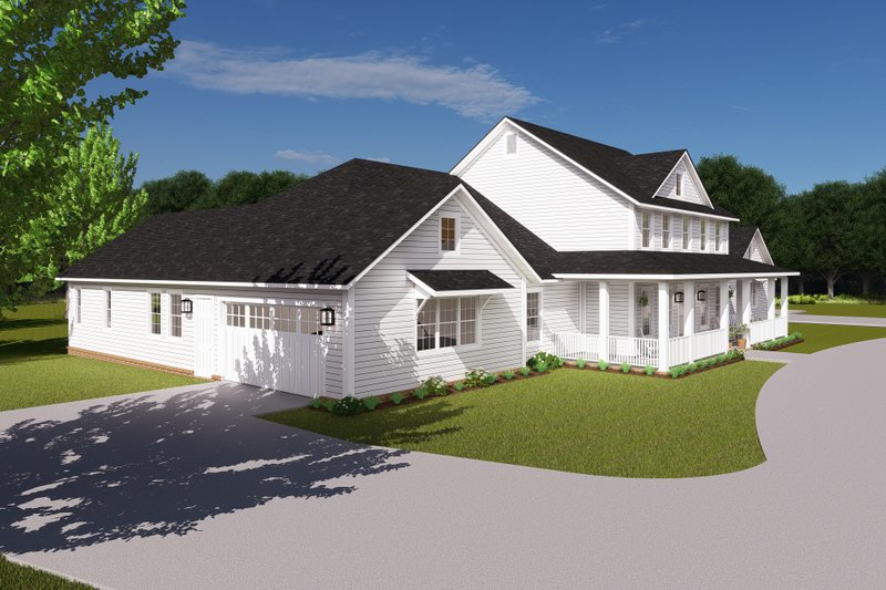 House Plan Design - Exterior - Other Elevation for Farmhouse House Plan #513-2191 - 6 bed, 4.5 bath