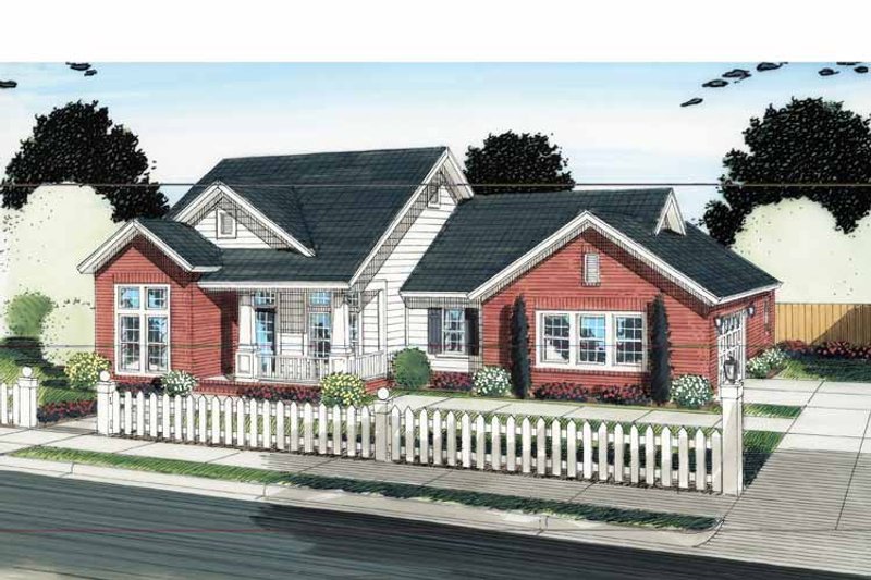 Dream House Plan - Traditional Exterior - Front Elevation Plan #513-2128
