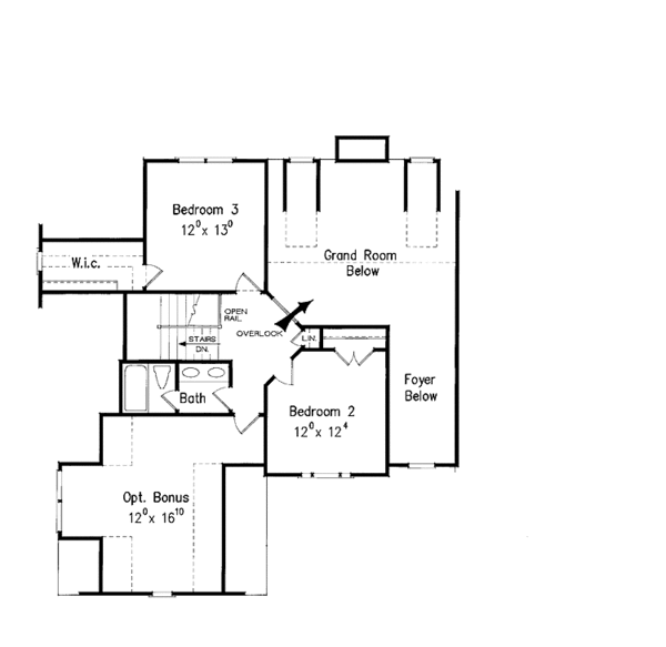 Home Plan - Traditional Floor Plan - Upper Floor Plan #927-874