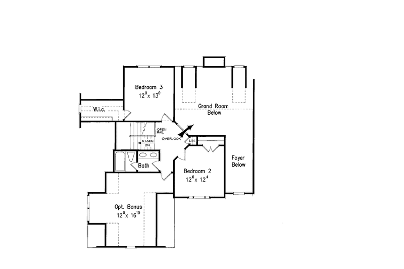 House Blueprint - Floor Plan - Upper Floor for Traditional House Plan #927-874 - 4 bed, 3 bath