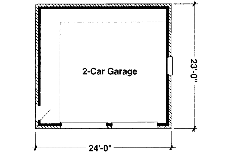 Architectural House Design - Floor Plan - Main Floor House Plan #410-3609, 0 bath