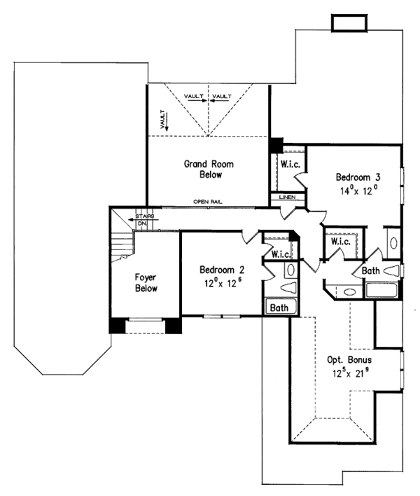 Home Plan - Country Floor Plan - Upper Floor Plan #927-601