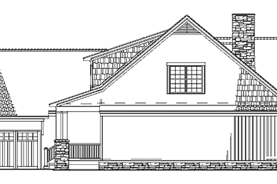 Exterior - Other Elevation for Country House Plan #17-2993 - 4 bed, 3.5 bath