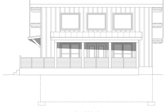 Exterior - Front Elevation 3 for Modern House Plan #932-743 - 2 bed, 1 bath