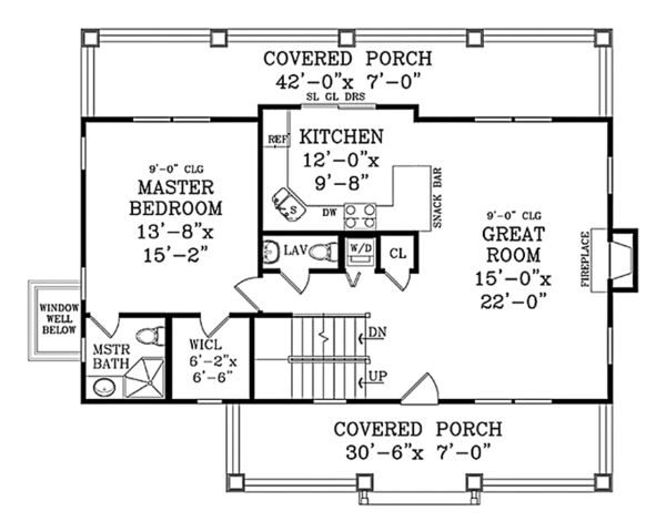 Dream House Plan - Craftsman Floor Plan - Main Floor Plan #314-283