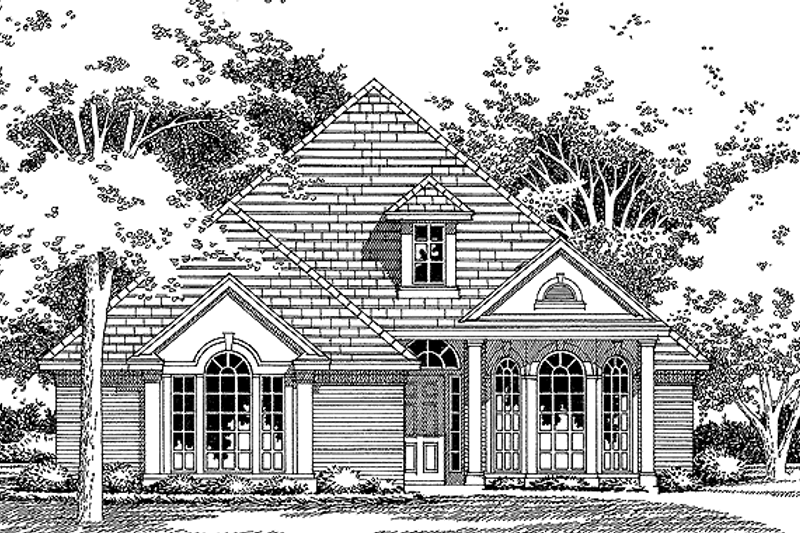 House Design - Mediterranean Exterior - Front Elevation Plan #472-60