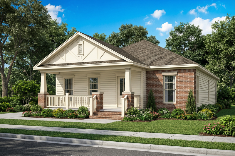 Home Plan - Traditional Exterior - Front Elevation Plan #17-437