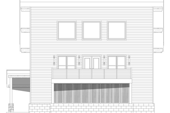 Exterior - Other Elevation 1 for Contemporary House Plan #932-560 - 3 bed, 2 bath