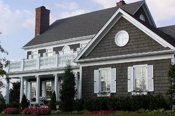 Exterior - Front Elevation 4 for Southern House Plan #137-174 - 4 bed, 4 bath