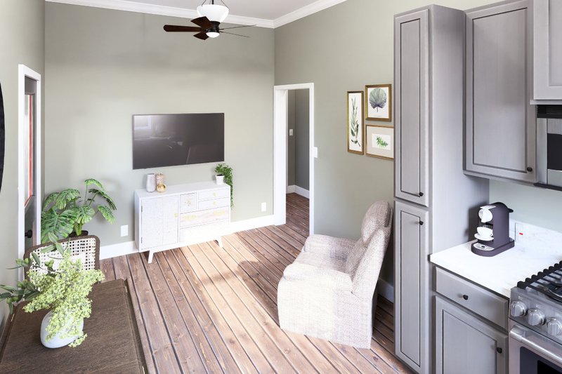 Architectural House Design - Interior - Entry 1 for Cottage House Plan #44-307 - 2 bed, 1 bath