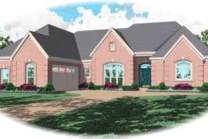 European Exterior - Front Elevation Plan #81-1621