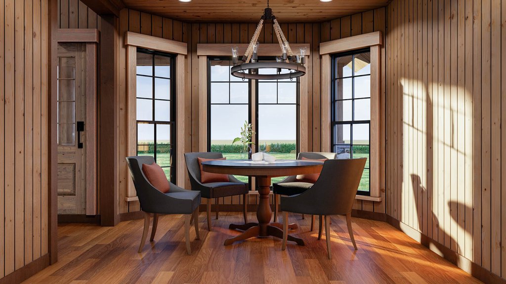 Interior - Dining Room for European House Plan #17-2256 - 4 bed, 2 bath