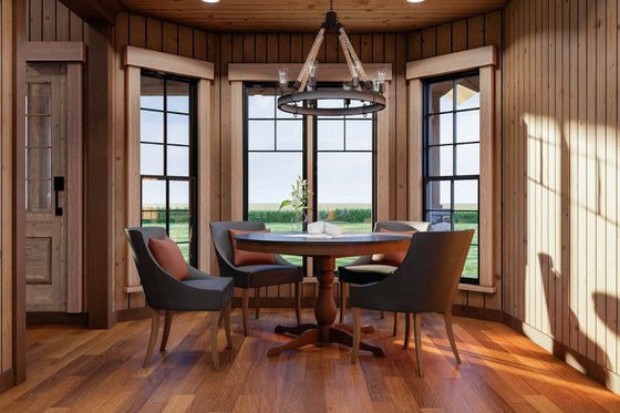 Interior - Dining Room for European House Plan #17-2256 - 4 bed, 2 bath