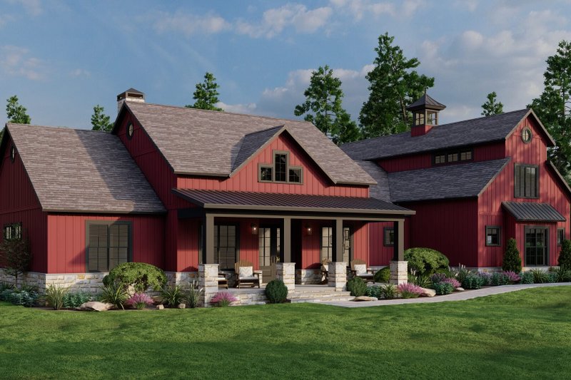 House Blueprint - Exterior - Other Elevation 5 for Farmhouse House Plan #923-350 - 4 bed, 3.5 bath