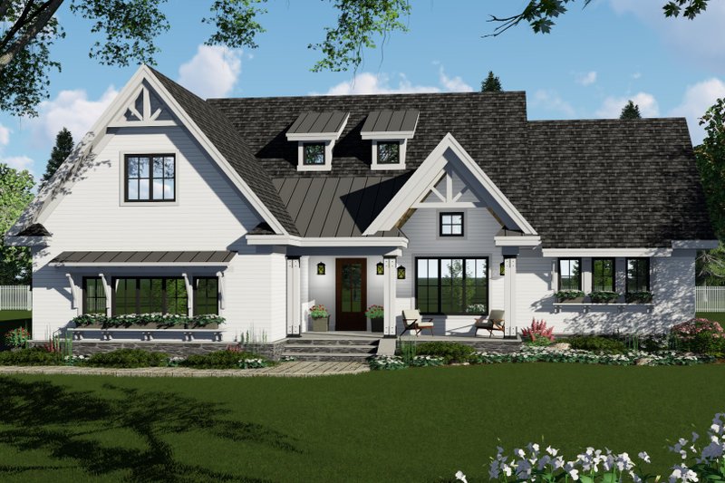 House Plan Design - Farmhouse Exterior - Front Elevation Plan #51-1142