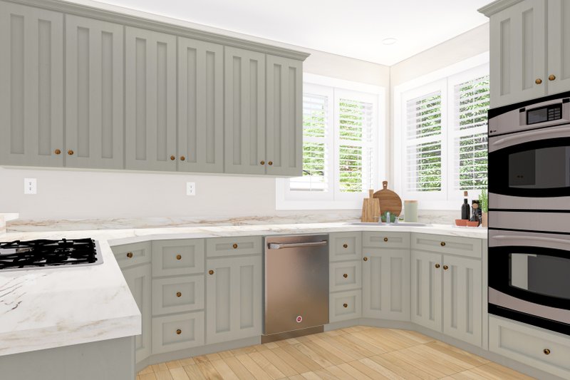 House Blueprint - Interior - Kitchen for Ranch House Plan #1060-300 - 3 bed, 2 bath