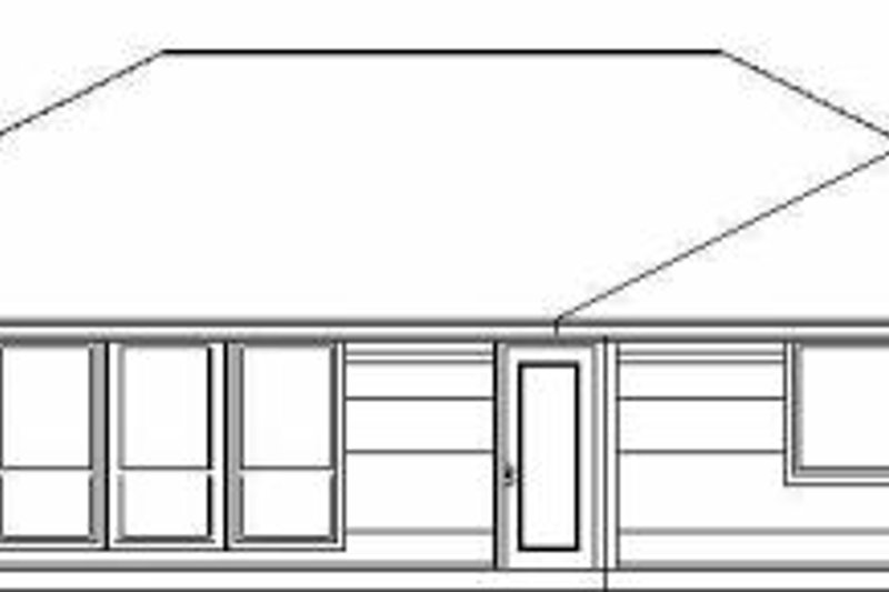 Dream House Plan - Exterior - Rear Elevation for Traditional House Plan #84-118 - 3 bed, 2 bath