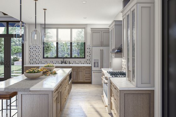 Interior - Kitchen 2 for Modern House Plan #455-568 - 3 bed, 2 bath