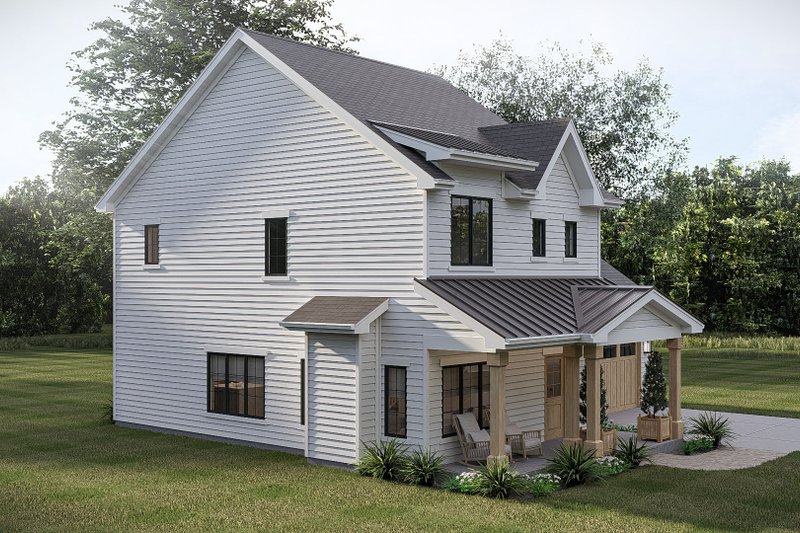 House Blueprint - Exterior - Other Elevation 3 for Traditional House Plan #455-786 - 3 bed, 2.5 bath
