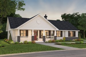 Dream House Plan - Ranch Exterior - Front Elevation Plan #18-9546
