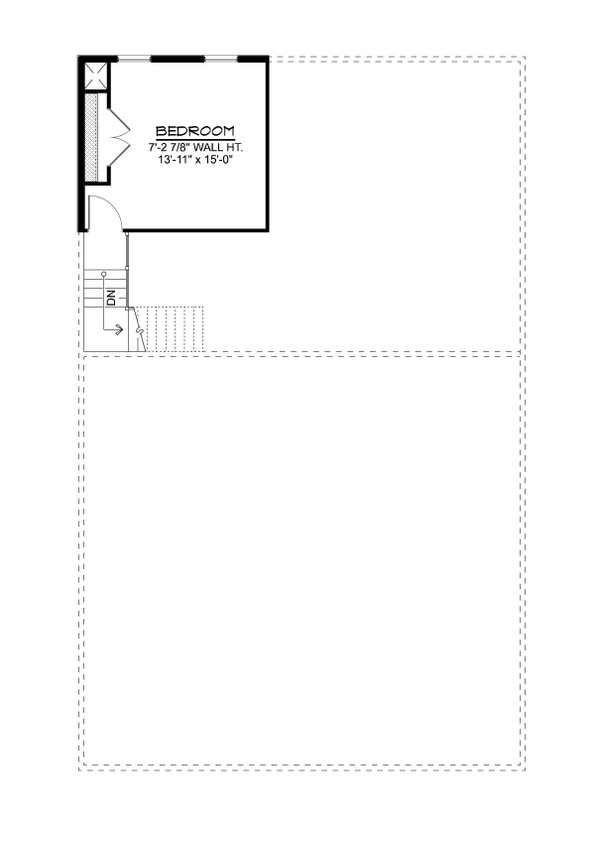 Home Plan - Floor Plan - Upper Floor for Barndominium House Plan #1064-466 - 1 bed, 1 bath