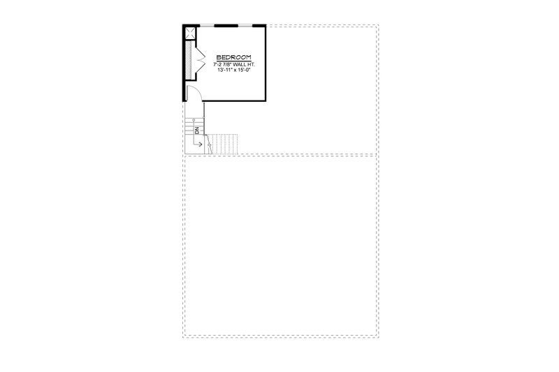 Home Plan - Floor Plan - Upper Floor for Barndominium House Plan #1064-466 - 1 bed, 1 bath