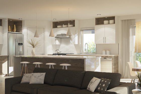 Interior - Kitchen 1 for Modern House Plan #23-2757 - 3 bed, 1 bath