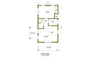 Traditional Style House Plan - 1 Beds 1 Baths 499 Sq/Ft Plan #1106-150 Floor 