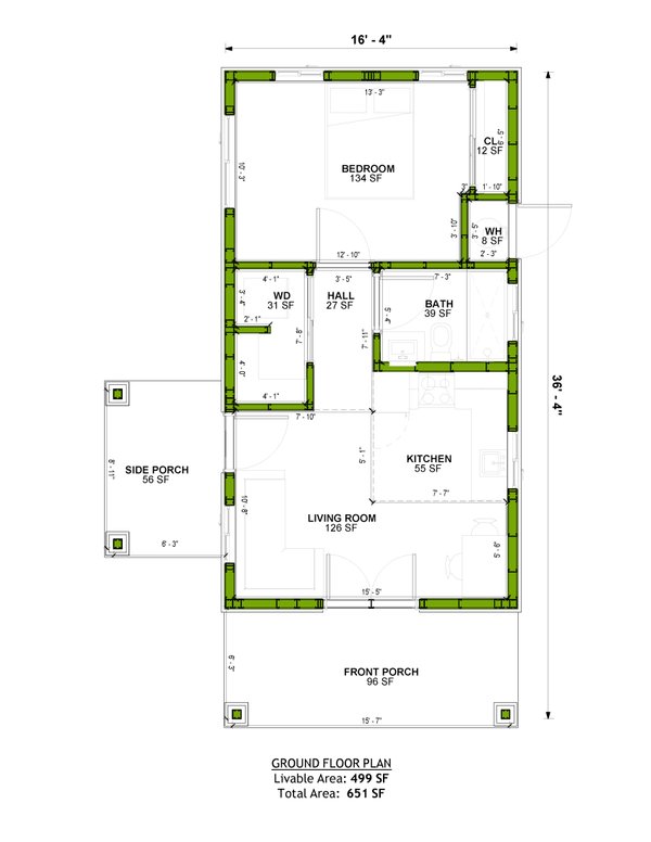Traditional Floor Plan - Main Floor Plan #1106-150