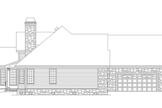 Exterior - Other Elevation 1 for Country House Plan #929-700 - 3 bed, 2 bath