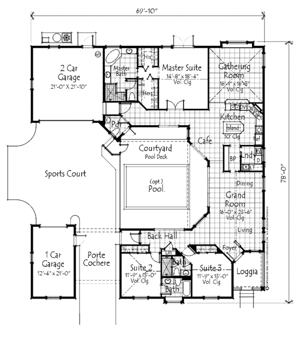 Country Style House Plan 3 Beds 3 5 Baths 2487 Sq Ft Country Style House Plan 3 Beds 3 5 Baths 2487 Sq Ft