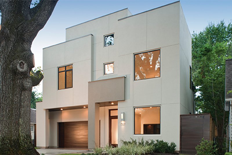 Architectural House Design - Exterior - Front Elevation 4 for Contemporary House Plan #1021-12 - 4 bed, 4.5 bath