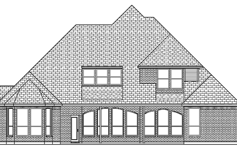 House Design - Exterior - Rear Elevation for Traditional House Plan #84-708 - 4 bed, 3 bath
