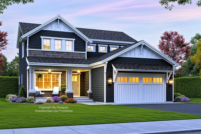 House Design - Exterior - Front Elevation 3 for Bungalow House Plan #51-1370 - 3 bed, 2.5 bath