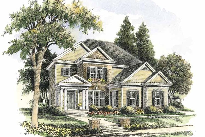 House Plan Design - Colonial Exterior - Front Elevation Plan #429-283