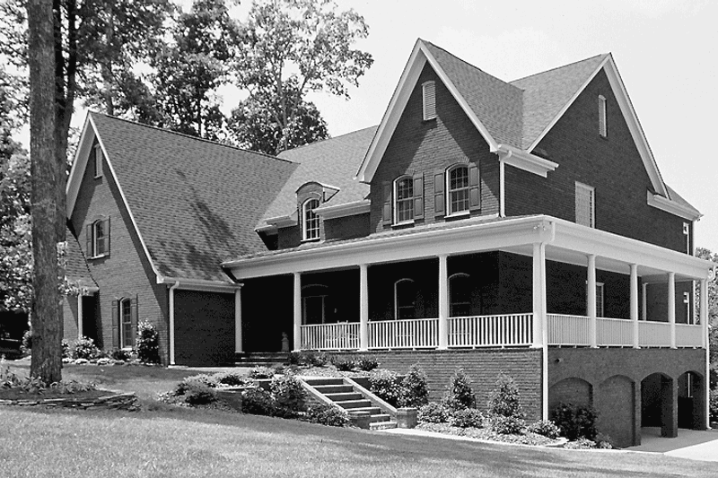 Dream House Plan - Exterior - Front Elevation 3 for Colonial House Plan #453-246 - 6 bed, 4 bath