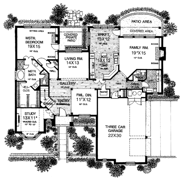 Architectural House Design - Country Floor Plan - Main Floor Plan #310-1060