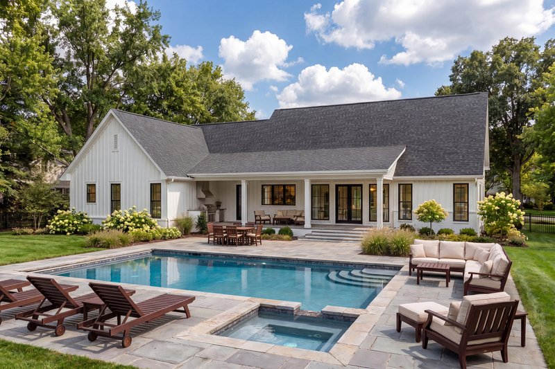 Dream House Plan - Exterior - Rear Elevation 3 for Farmhouse House Plan #430-436 - 3 bed, 2 bath