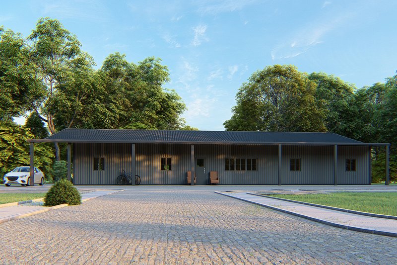 Dream House Plan - Exterior - Other Elevation 2 for Barndominium House Plan #1107-4 - 3 bed, 2 bath