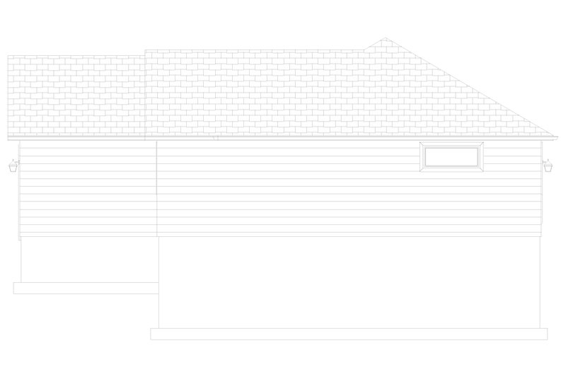 House Design - Exterior - Other Elevation for Traditional House Plan #1060-184 - 3 bed, 2 bath