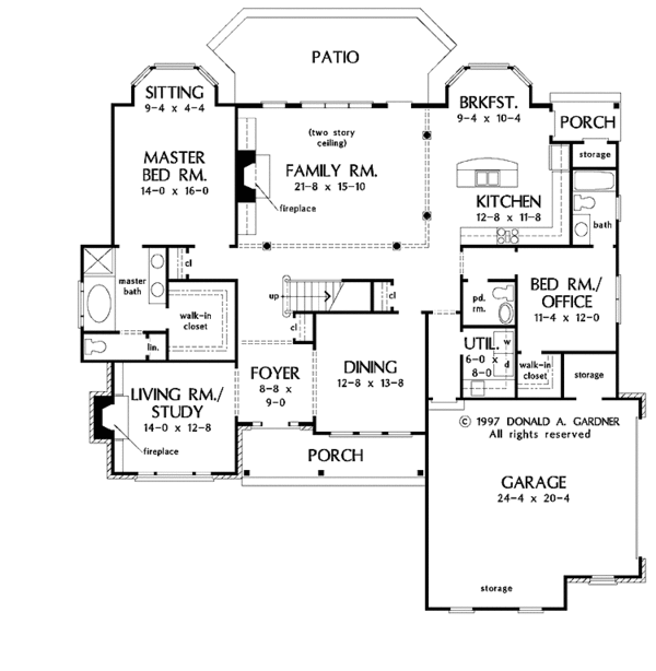 Home Plan - Country Floor Plan - Main Floor Plan #929-271