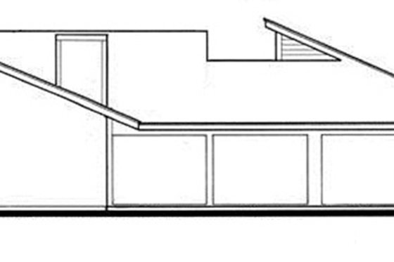 Exterior - Rear Elevation for Contemporary House Plan #30-335 - 4 bed, 2 bath