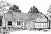 Traditional Style House Plan - 3 Beds 2 Baths 1295 Sq/Ft Plan #70-106 