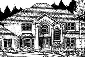 Architectural House Design - Country Exterior - Front Elevation Plan #1007-11