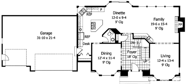 Dream House Plan - Traditional Floor Plan - Main Floor Plan #51-840