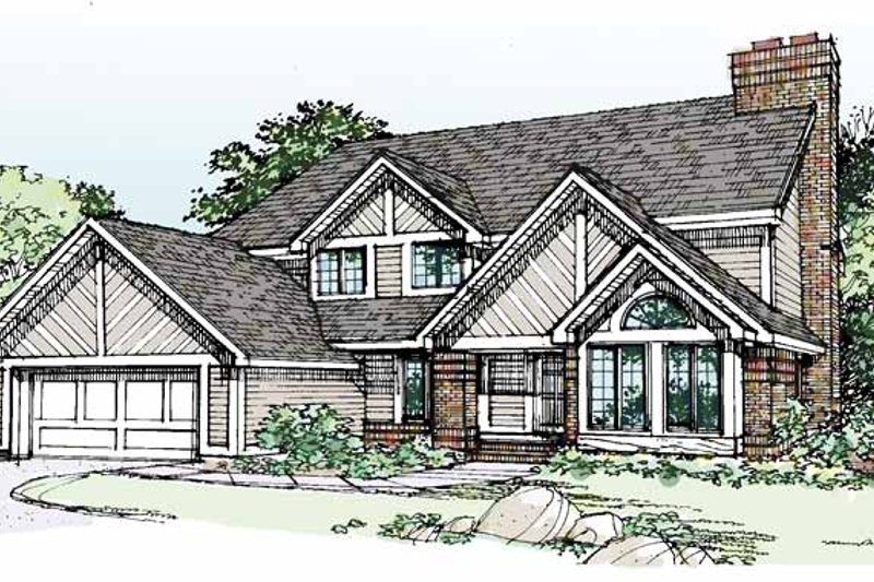 House Plan Design - European Exterior - Front Elevation Plan #320-703